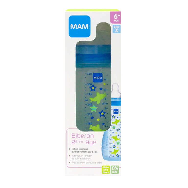 MAM EASY ACTIVE BLEU 6M+ 330ML