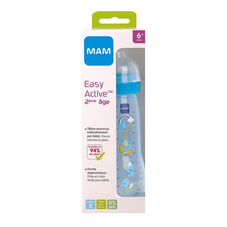 MAM EASY ACTIVE BLEU 6M+ 330ML