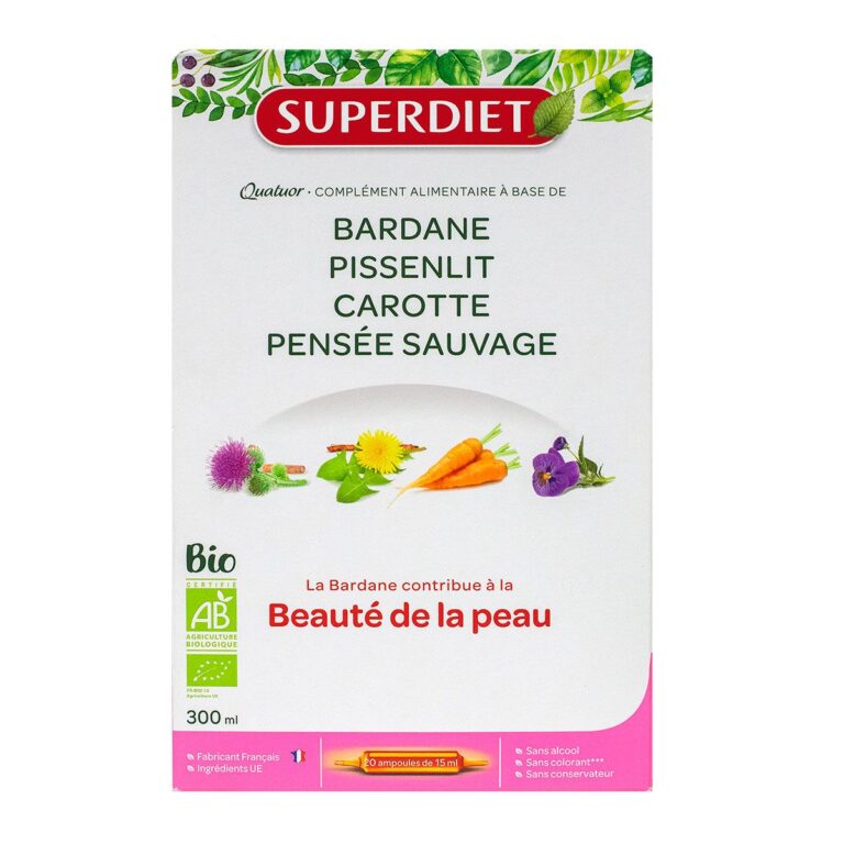 SUPERDIET QUATUOR BEAUTE DE LA PEAU 20*15
