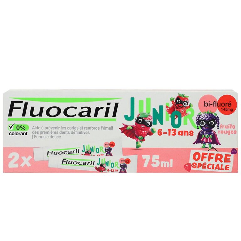 FLUOCARIL DENT 6/12ANS FRUIT RGE 2*50ML