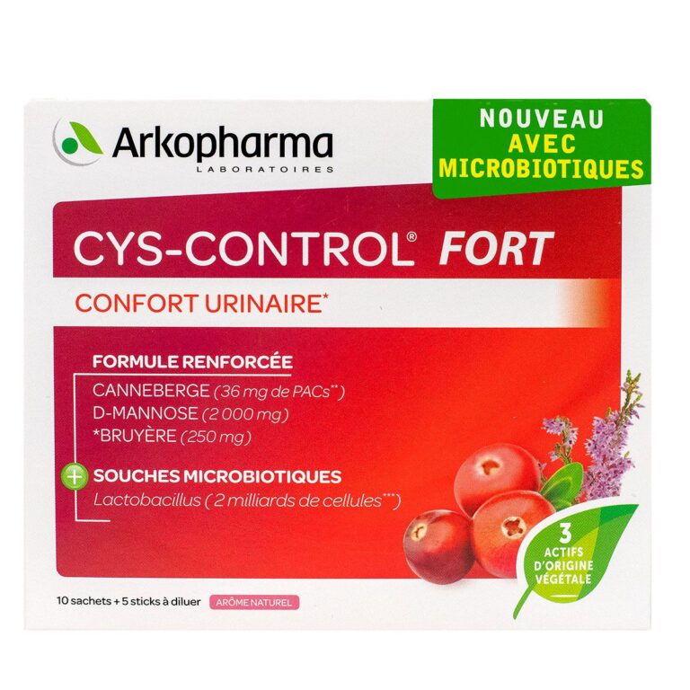 ARKO CYS-CONTROL FORT 10 SACHETS+5 STICKS