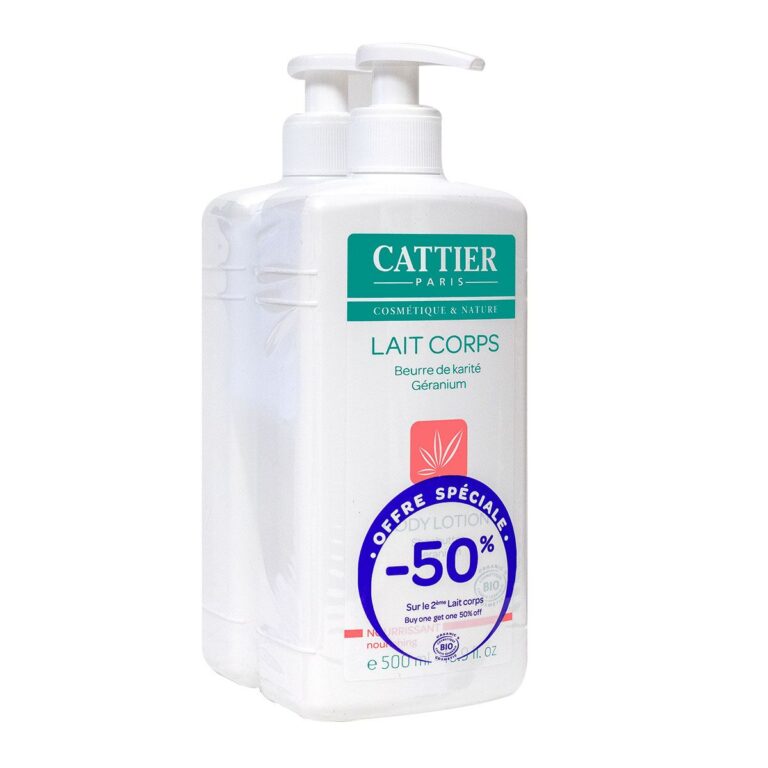 CATTIER LAIT CORPS KARIT GERANIUM 2*500ML
