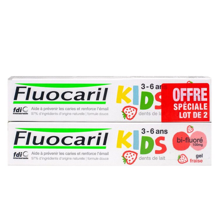 FLUOCARIL DENT KIDS 3/6ANS FRAISE 2*50ML